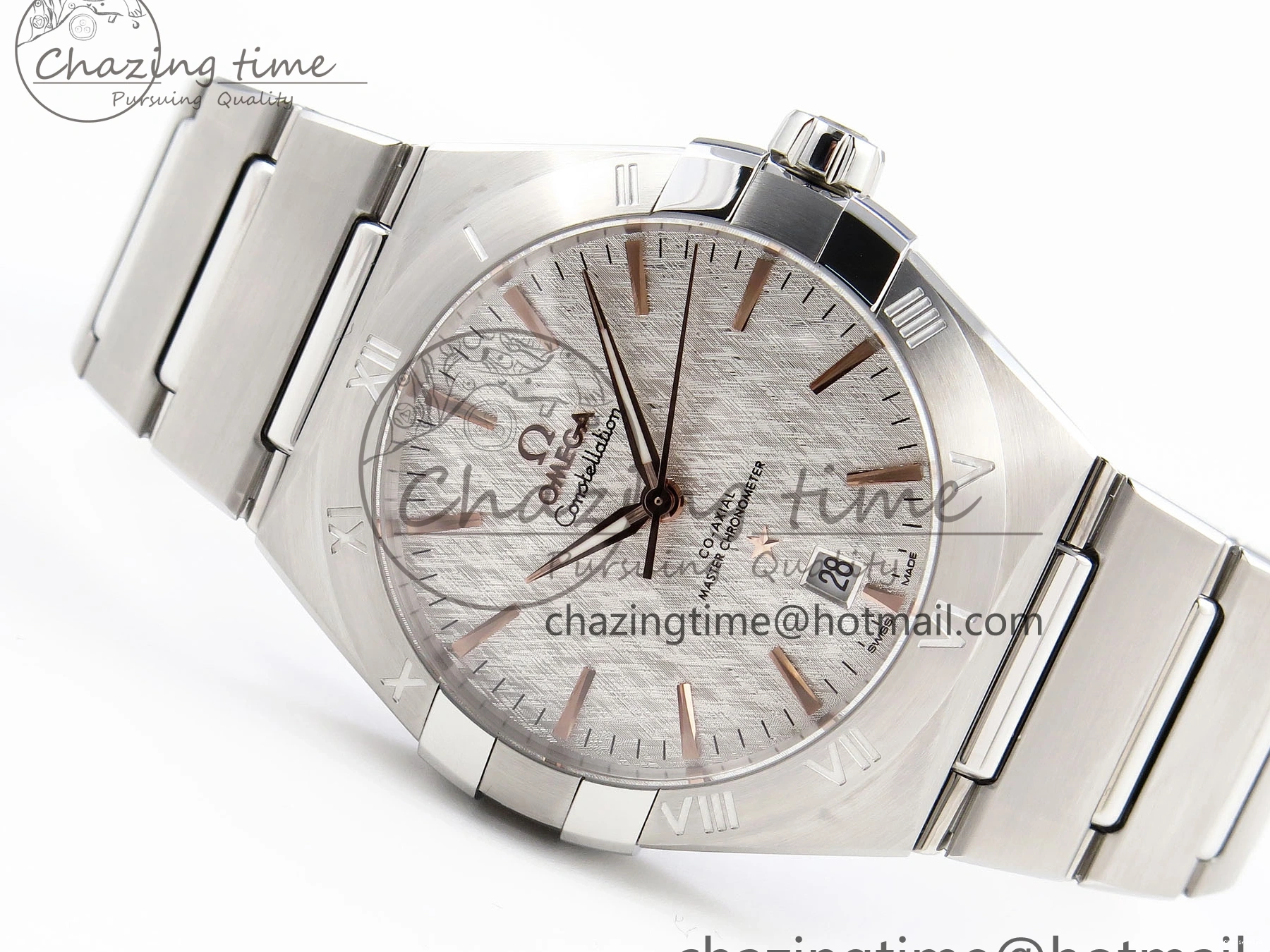 0105 Bold Constellation 39mm SS ASWF 1:1 Best Edition White Textured Dial on SS Bracelet A 7768